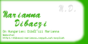 marianna dibaczi business card